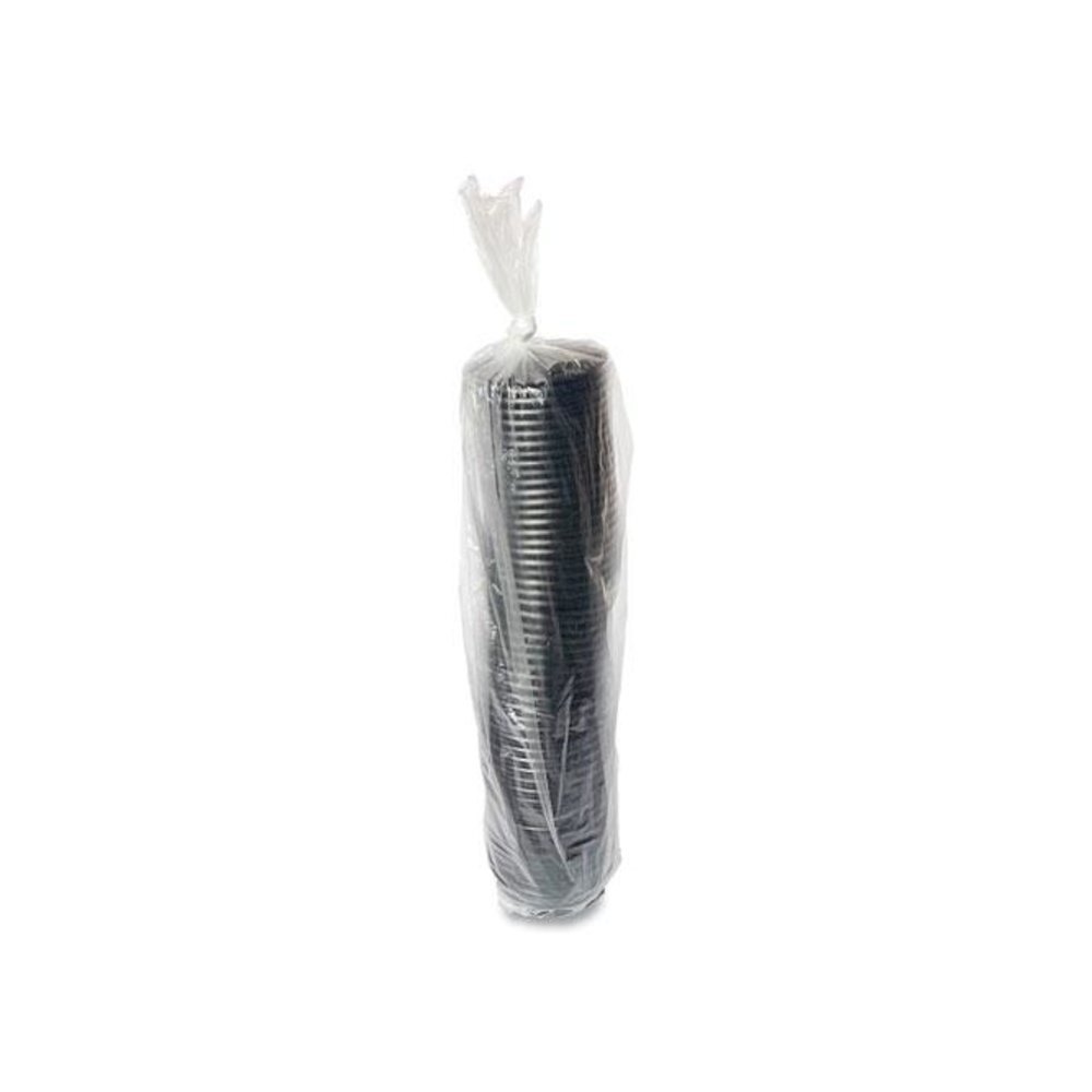 Hot Cup Lids, Fits 4 oz Hot Cups, Plastic, Black, 1,000/Carton. Picture 2