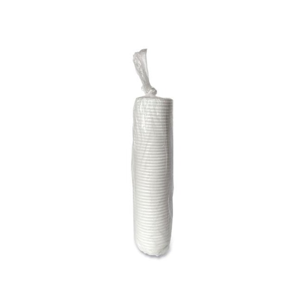 Hot Cup Lids, Fits 4 oz Hot Cups, Plastic, White, 1,000/Carton. Picture 4