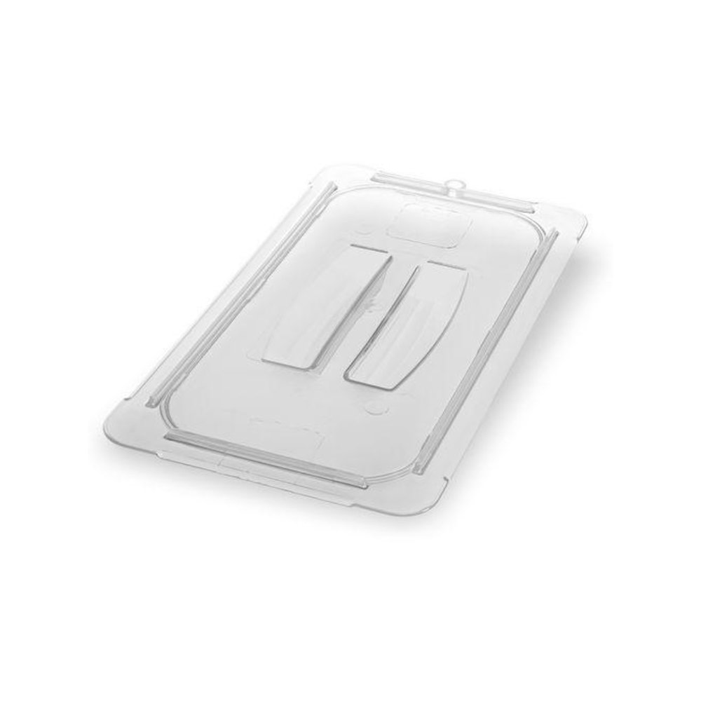StorPlus Polycarbonate Handled Universal Lid, 10.38 x 12.75 x 0.88, Clear, Plastic. Picture 3