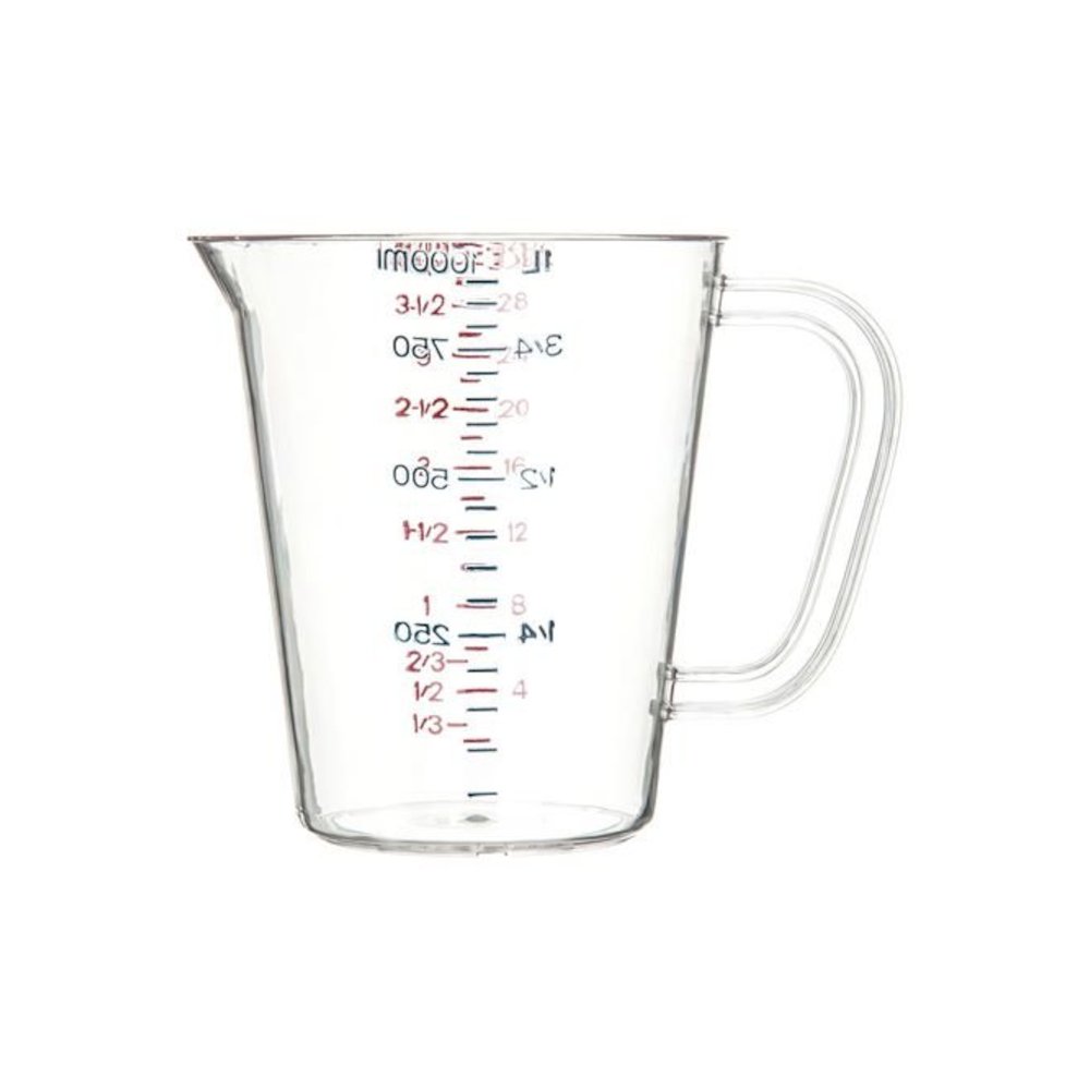 Commercial Measuring Cup, 1 qt, Plastic, Clear. Picture 2