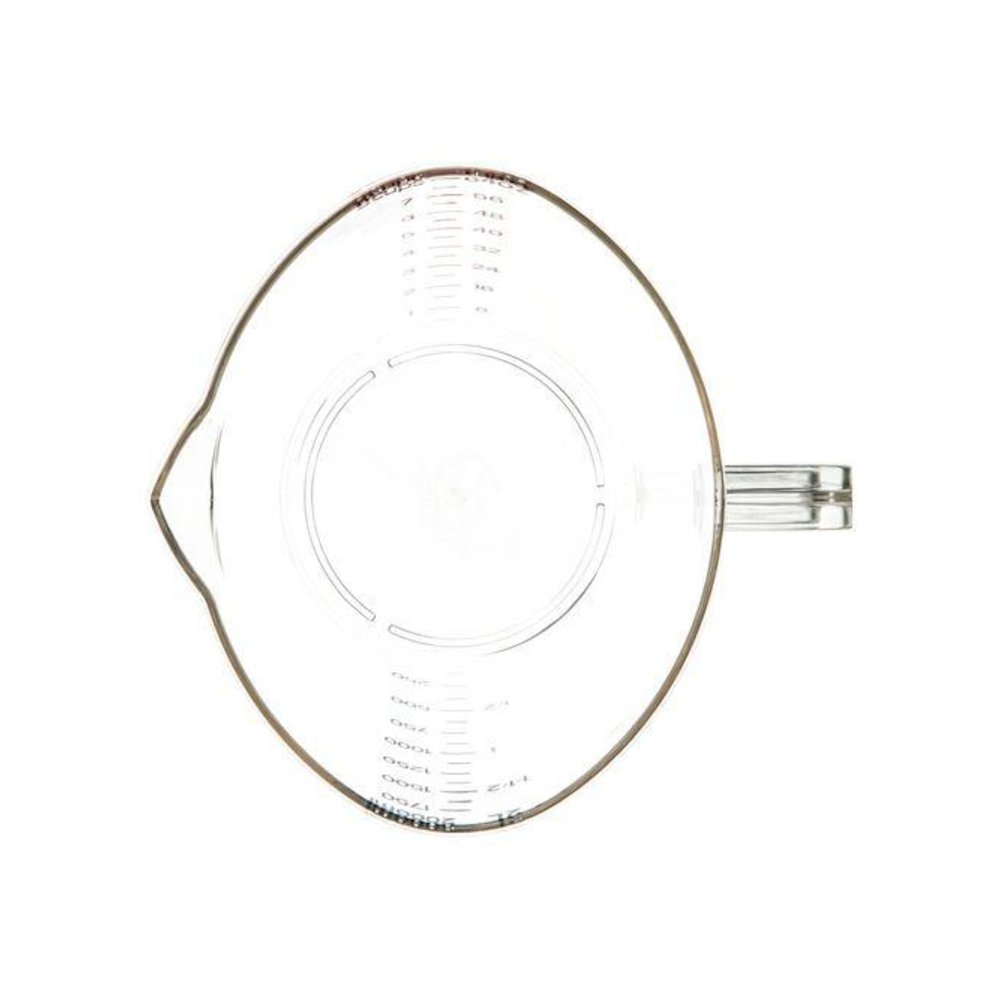 Commercial Measuring Cup, 0.5 gal, Plastic, Clear. Picture 3