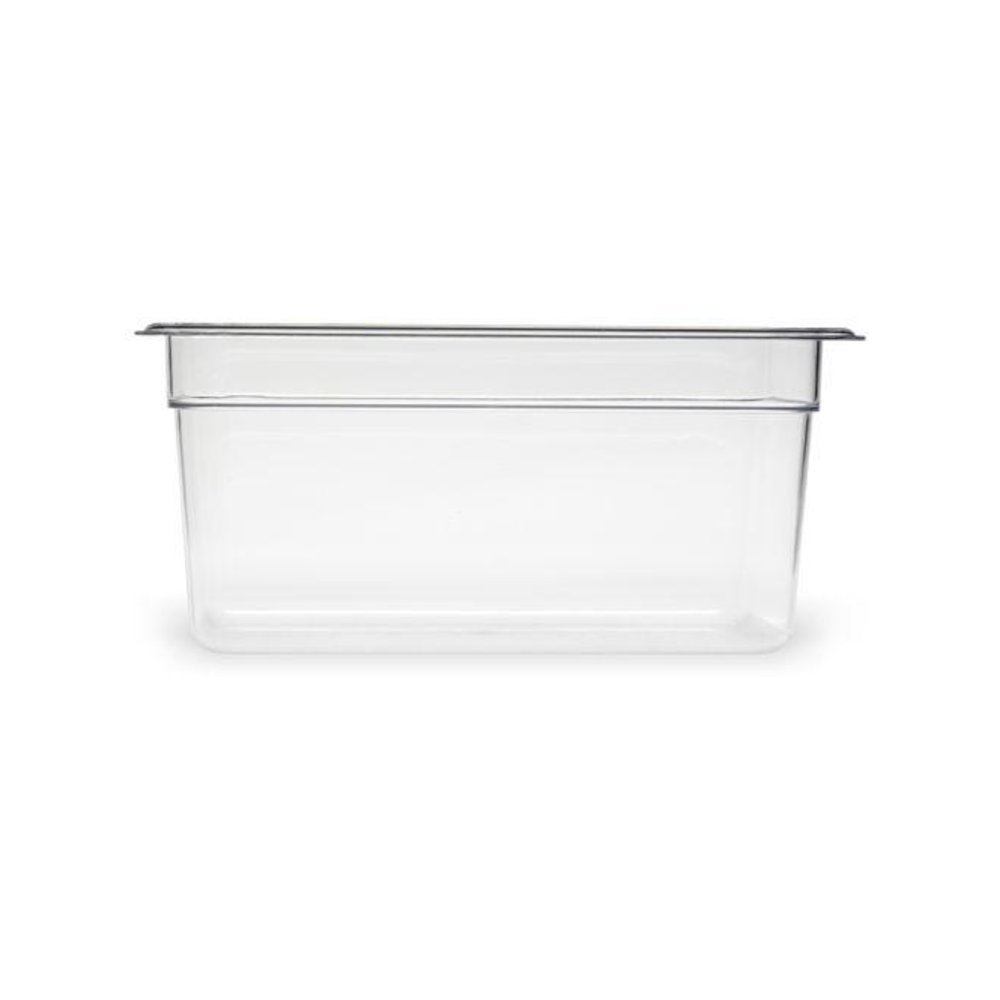 StorPlus Polycarbonate Food Pan, 5.7 qt, 6.88 x 12.75 x 6, Clear, Plastic. Picture 2