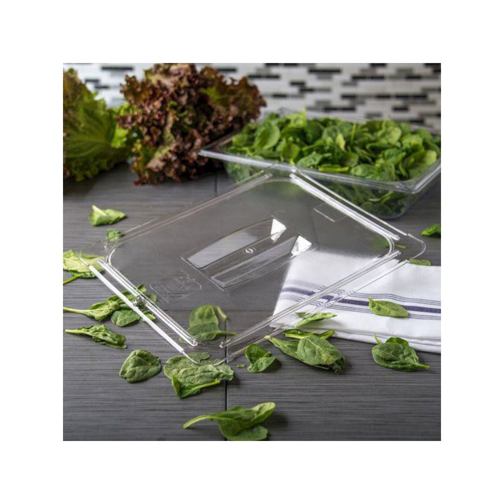 StorPlus Polycarbonate Handled Universal Lid, 10.38 x 12.75 x 0.88, Clear, Plastic. Picture 4