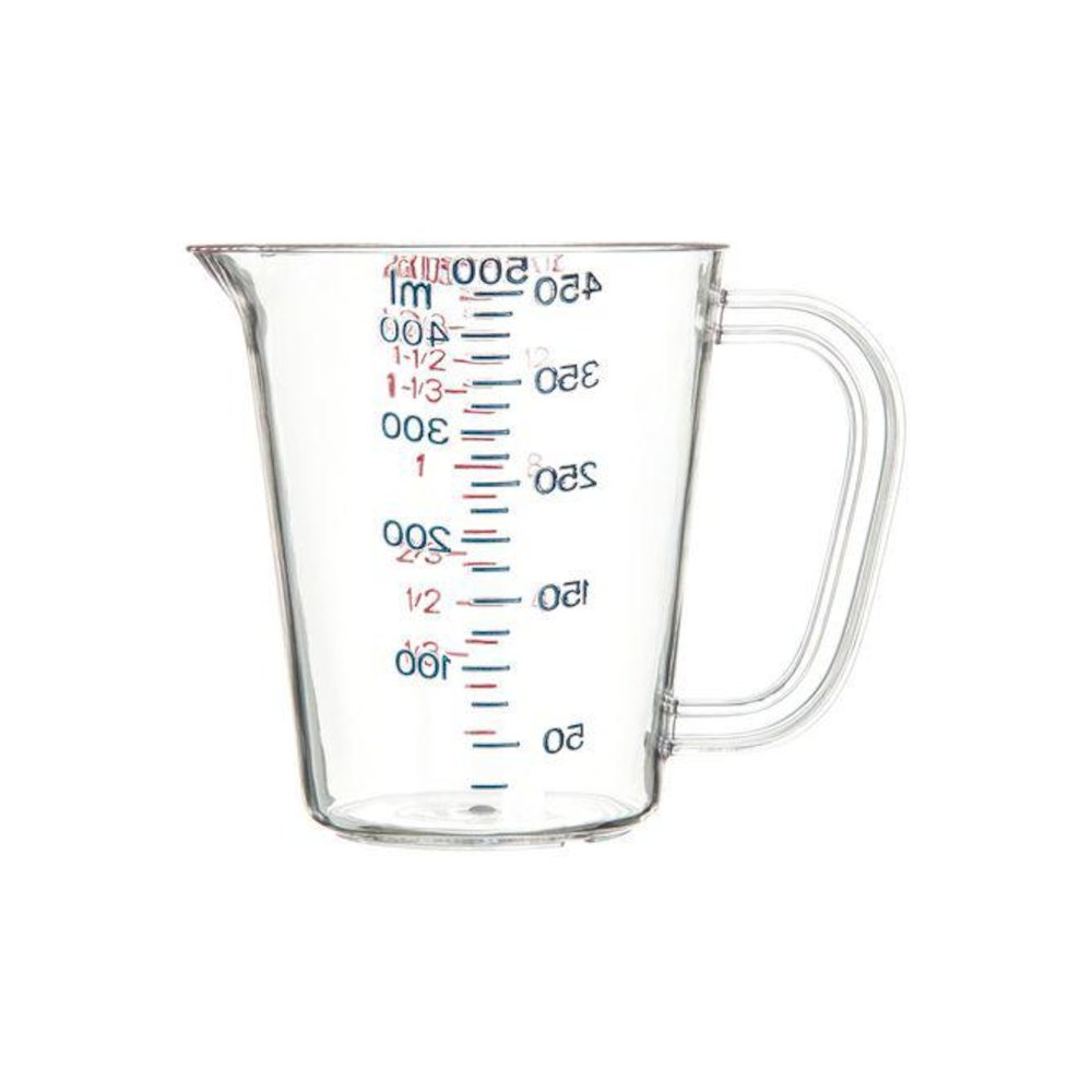 Commercial Measuring Cup, 1 pt, Plastic, Clear. Picture 2