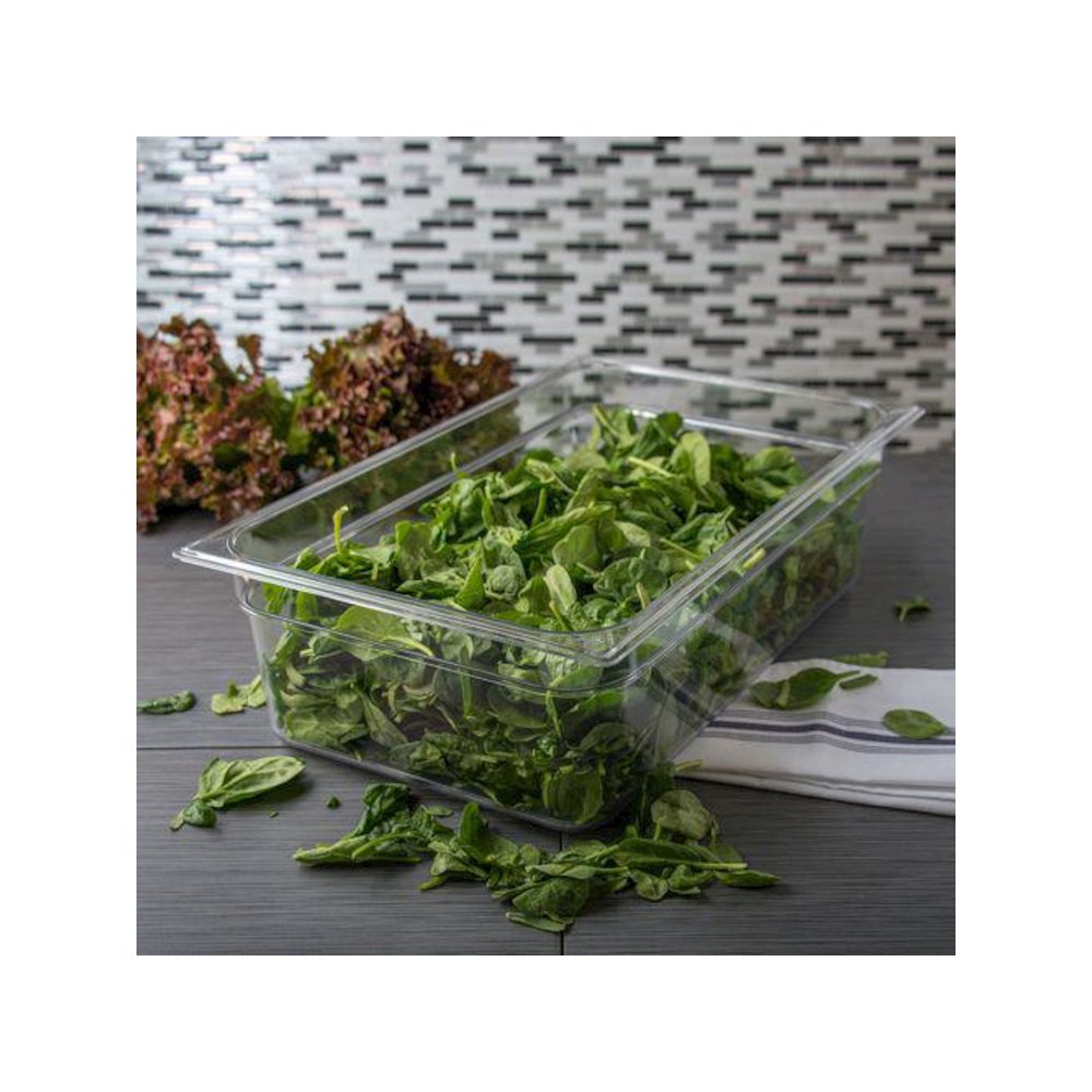StorPlus Polycarbonate Food Pan, 19.4 qt, 12.5 x 20.75 x 6, Clear, Plastic. Picture 4