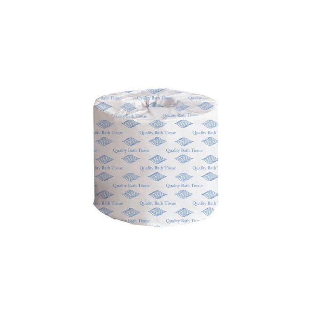 Standard Bath Tissue, 2-Ply, White, 500 Sheets/Roll, 96 Rolls/Carton. Picture 1