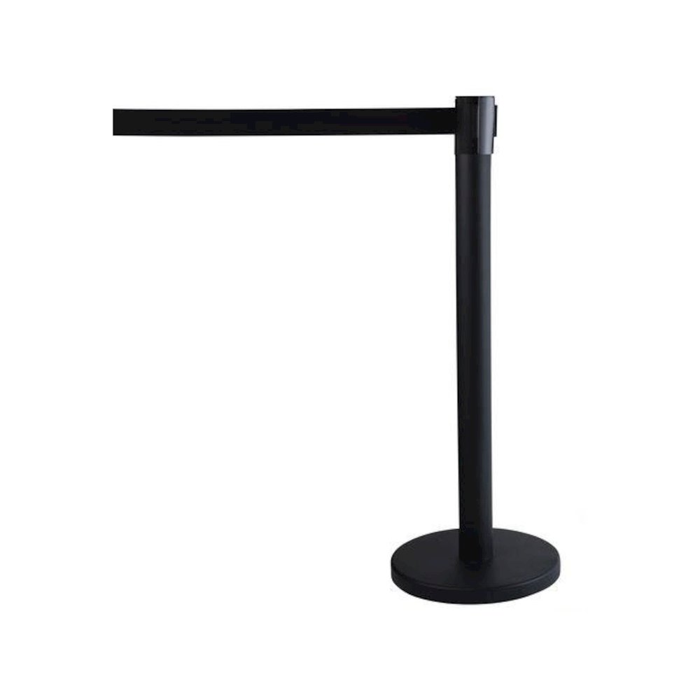 Economy Crowd Control, Assorted Materials, 14" x 35" x 9 ft 6", Black, 2/Carton. Picture 2