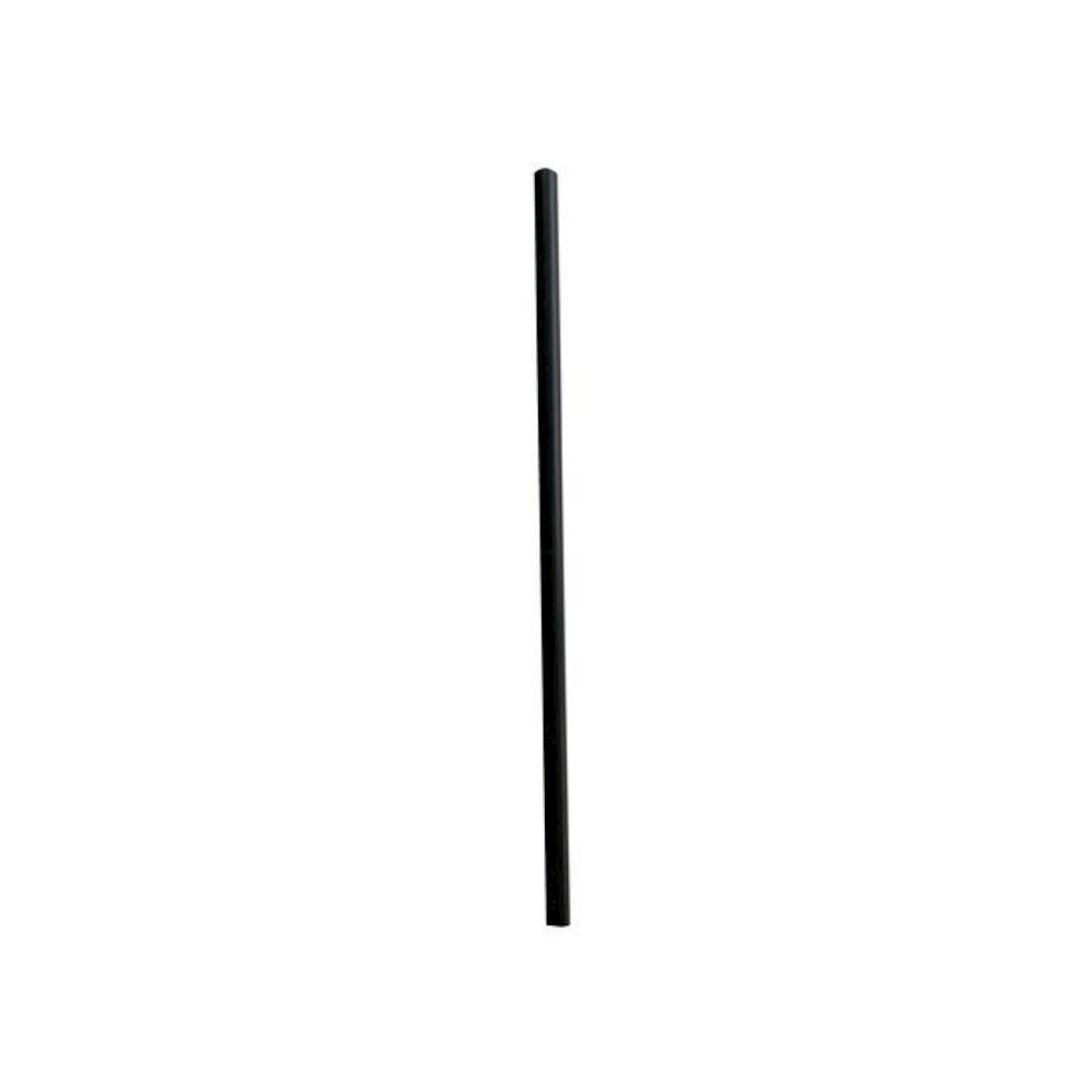 Wrapped Giant Straws, 7.75", Polypropylene, Black, 300/Pack, 24 Packs/Carton. Picture 1