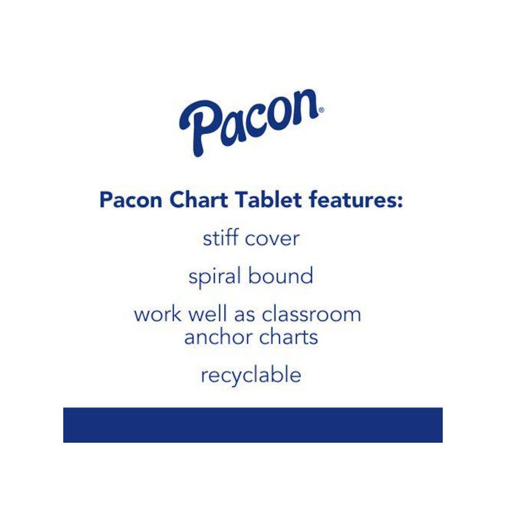 Chart Tablets, Presentation Format (1.5" Rule), (25) White 24 x 32 Sheets, 12/Carton. Picture 2