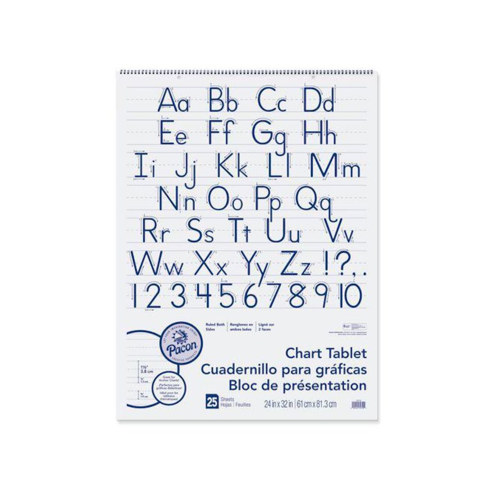 Chart Tablets, Presentation Format (1.5" Rule), (25) White 24 x 32 Sheets, 12/Carton. Picture 1