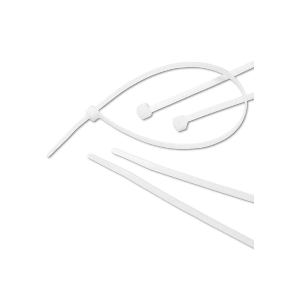 Nylon Cable Ties, 11 x 0.19, 50 lb, Natural, 500/Pack. Picture 1