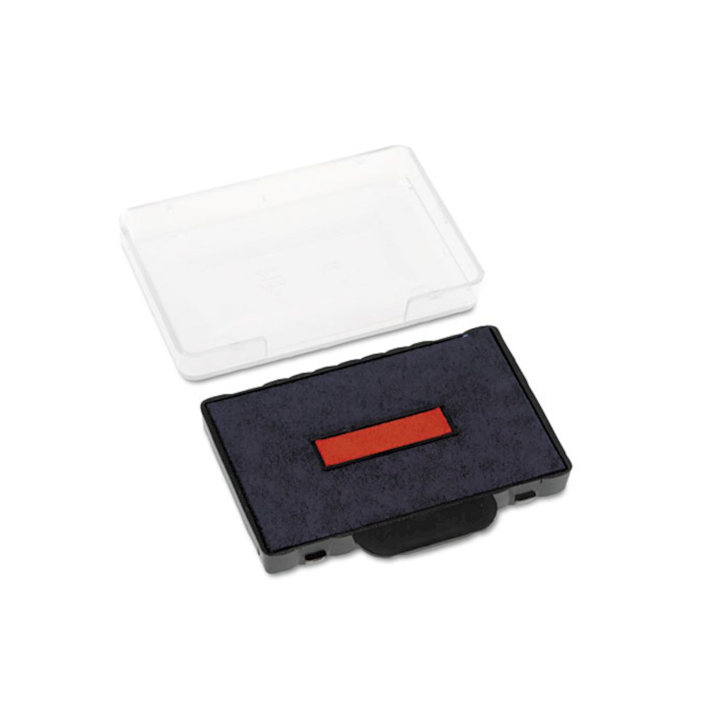 T5460 Professional Replacement Ink Pad for Trodat Custom Self-Inking Stamps, 1.38" x 2.38", Blue/Red. Picture 2