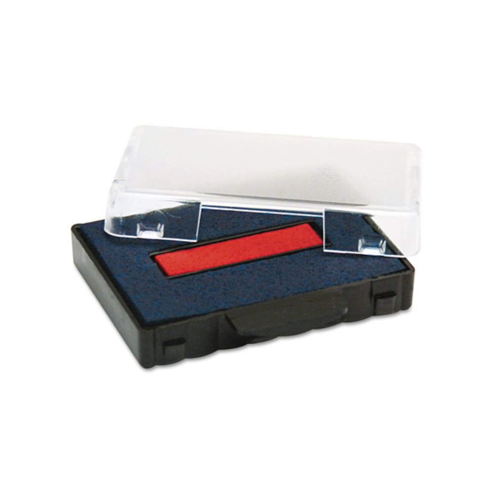 T5460 Professional Replacement Ink Pad for Trodat Custom Self-Inking Stamps, 1.38" x 2.38", Blue/Red. Picture 4