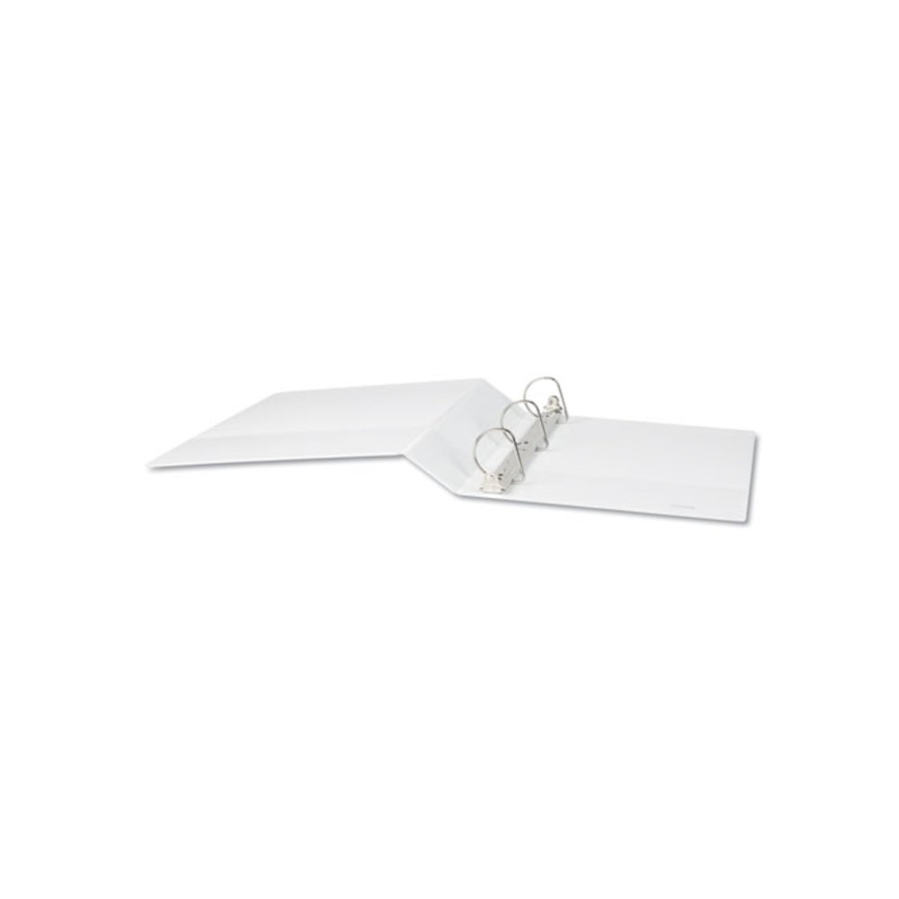 Slant D-Ring View Binder, 3 Rings, 2" Capacity, 11 x 8.5, White. Picture 4