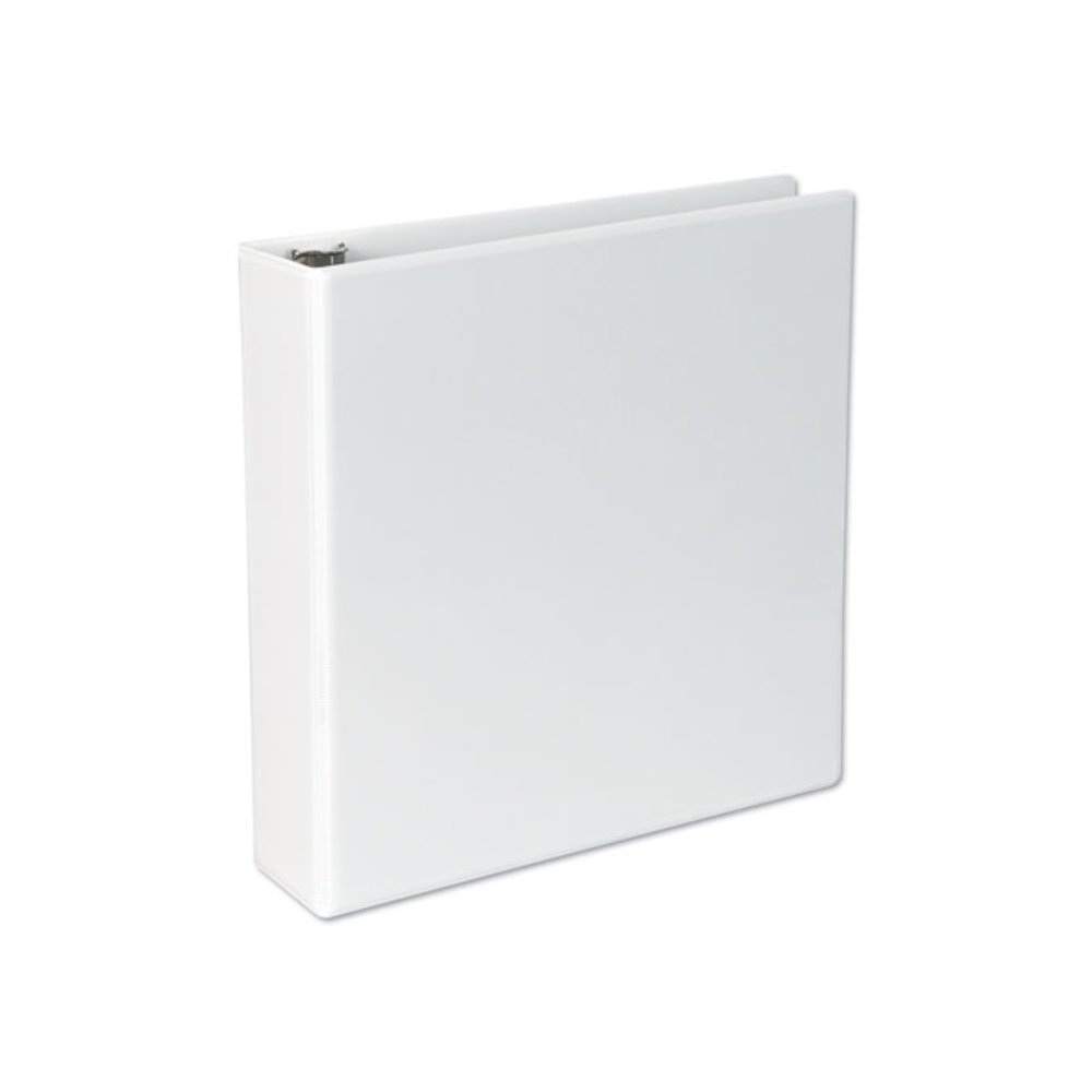 Slant D-Ring View Binder, 3 Rings, 2" Capacity, 11 x 8.5, White. Picture 3