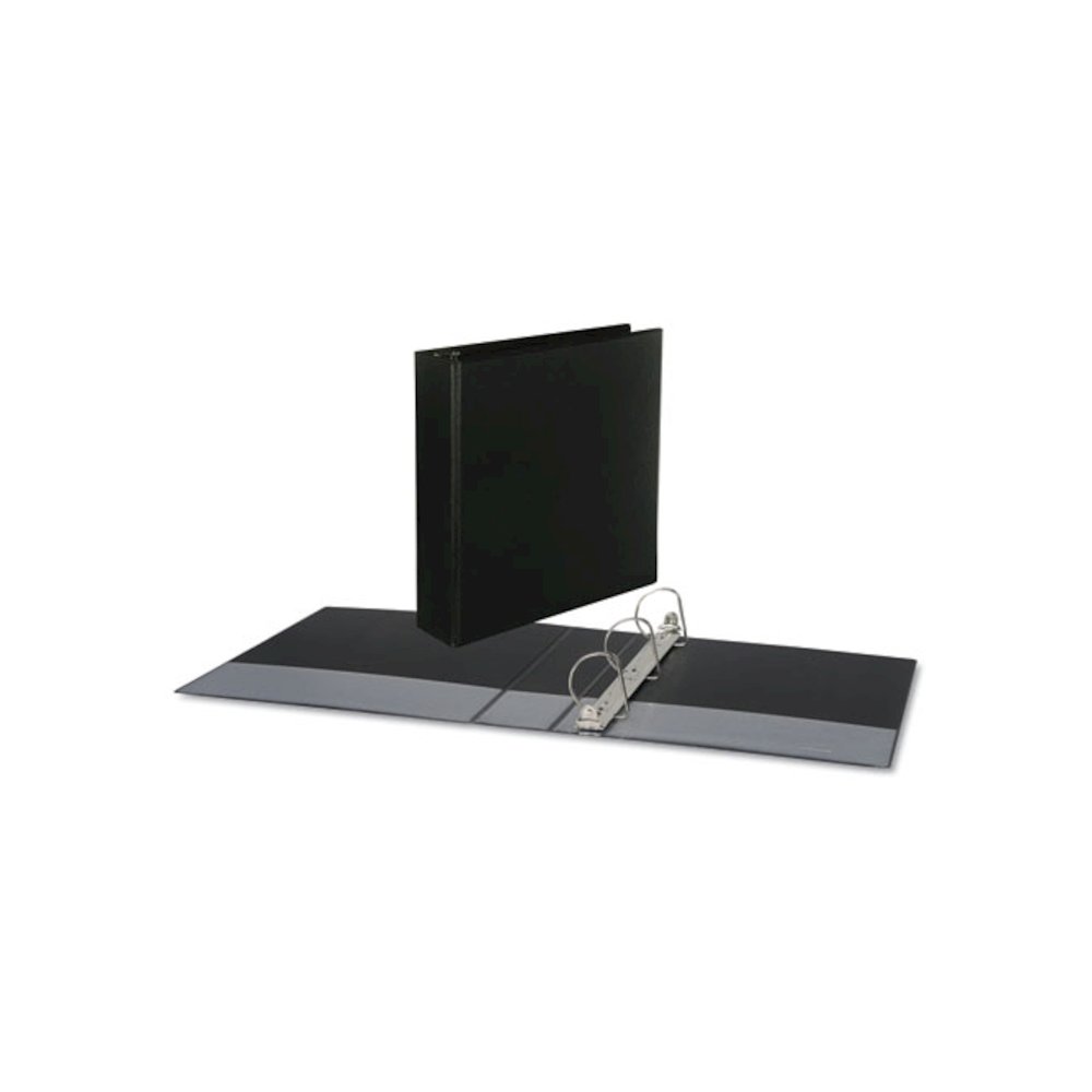 Slant D-Ring View Binder, 3 Rings, 2" Capacity, 11 x 8.5, Black. Picture 1
