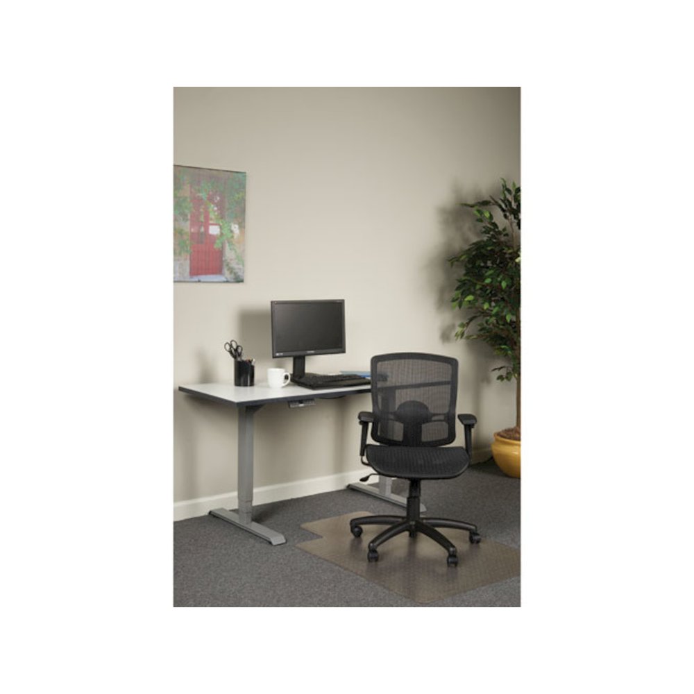 Alera Etros Series Suspension Mesh Mid-Back Synchro Tilt Chair, Supports Up to 275 lb, 15.74" to 19.68" Seat Height, Black. Picture 5