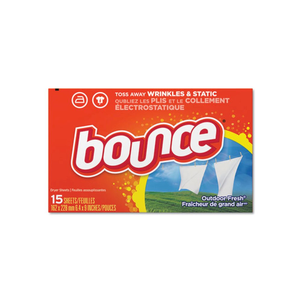 Fabric Softener Sheets, Outdoor Fresh Scent, 15 Sheets/Box, 15 Box/Carton. Picture 7