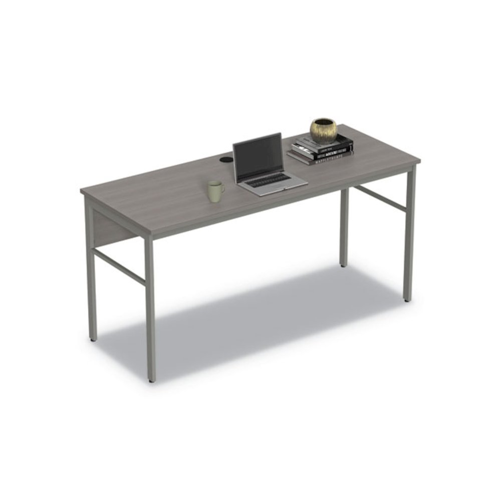 Urban Series Desk Workstation, 59" x 23.75" x 29.5", Ash. Picture 9