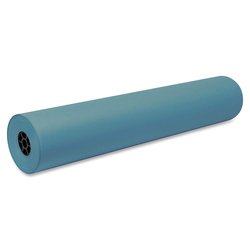 Decorol Flame Retardant Art Rolls, 40 lb Cover Weight, 36 x 1,000 ft, Sky Blue. Picture 2