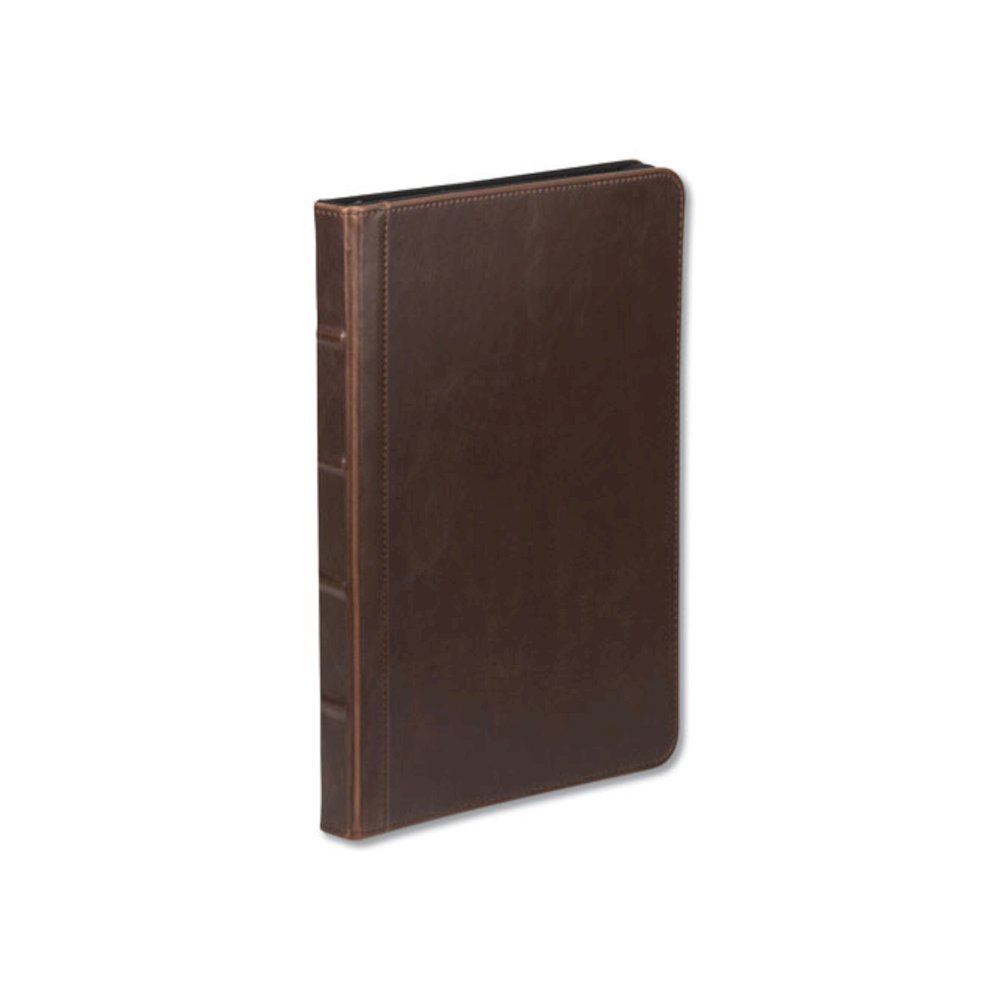 Vintage Hardback Zipper Portfolio, Vinyl, Dark Brown, 11 x 8.5. Picture 2
