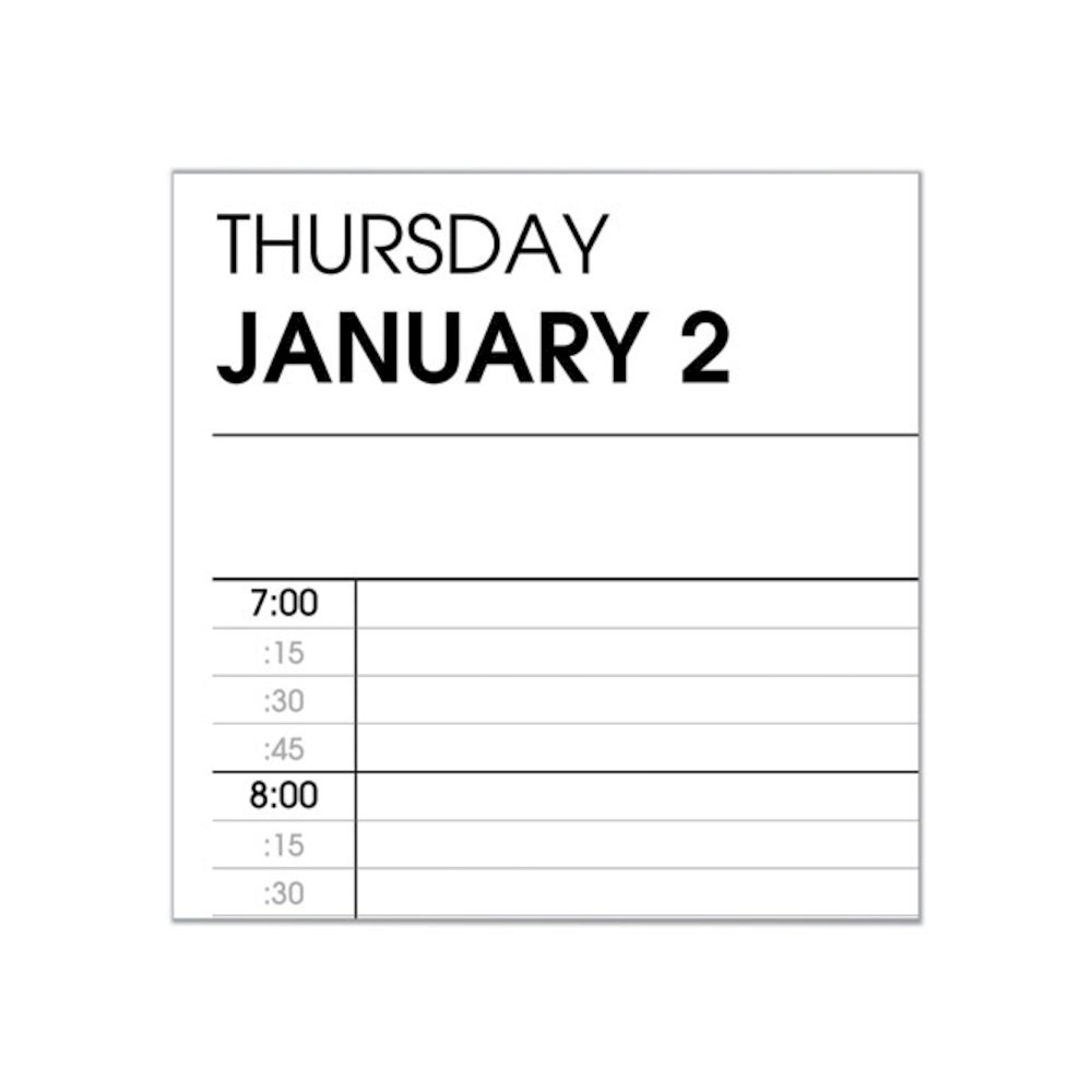 Two-Person Group Daily Appointment Book, 11 x 8, Black Cover, 12-Month (Jan to Dec): 2026. Picture 4