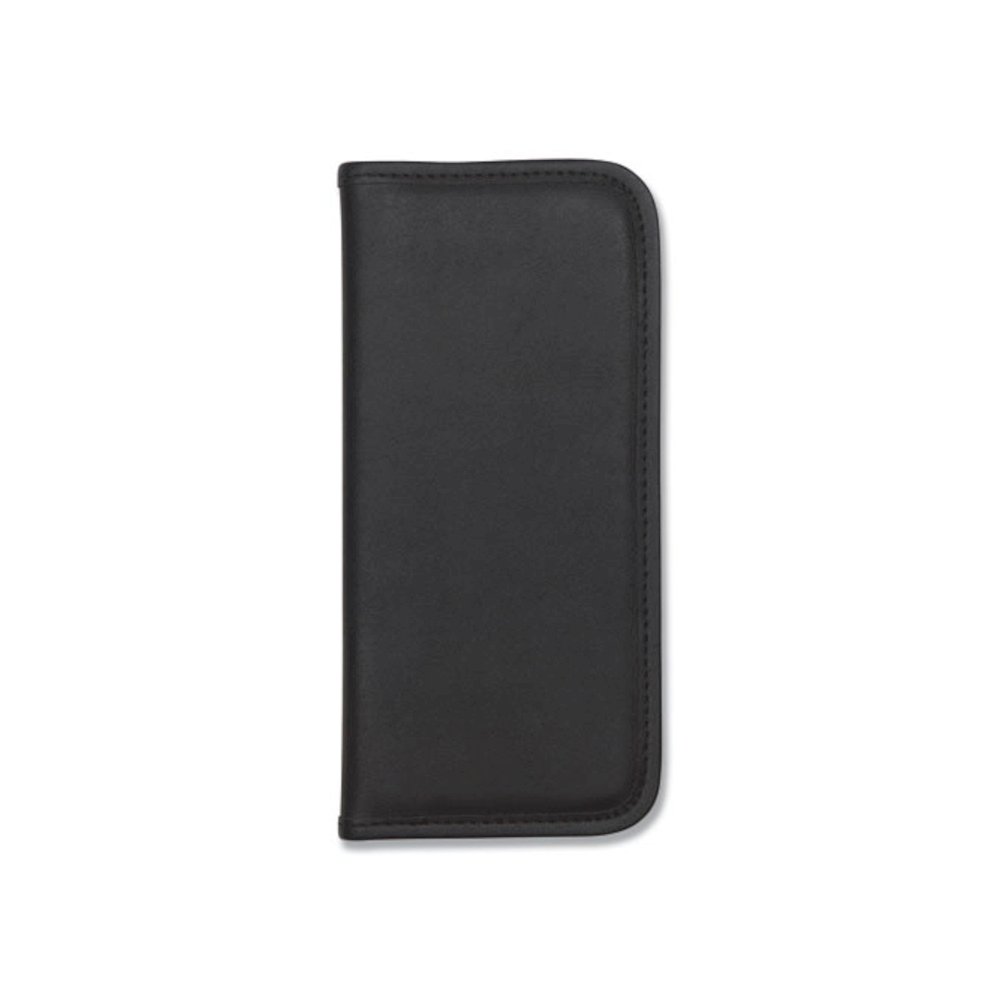 Professional Vinyl Business Card File, Holds 160 2 x 3.5 Cards, 4.75 x 10.25, Black. Picture 5