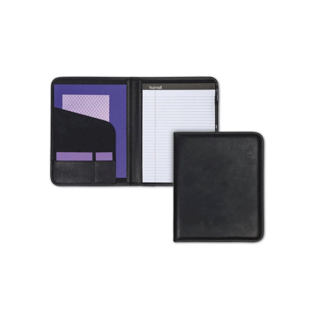 Professional Padfolio, Storage Pockets/Card Slots, Writing Pad, Black. Picture 4