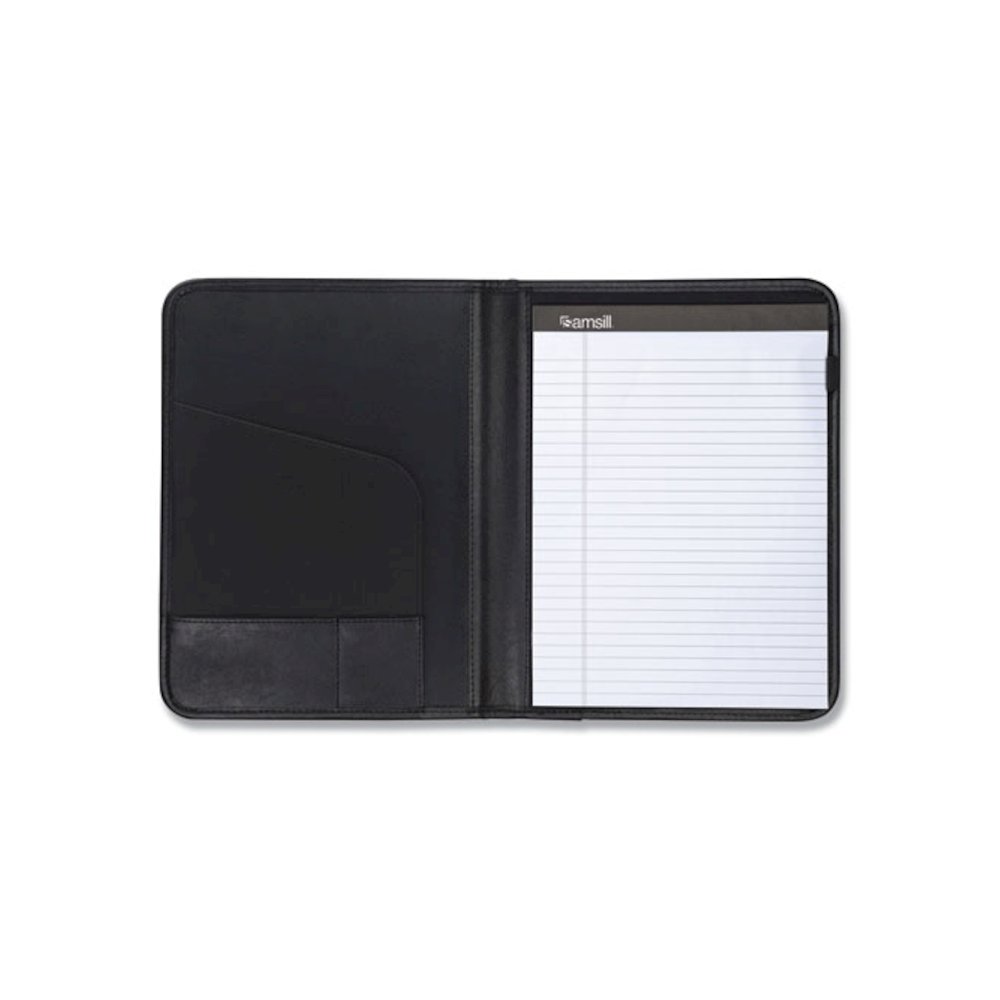 Professional Padfolio, Storage Pockets/Card Slots, Writing Pad, Black. Picture 5