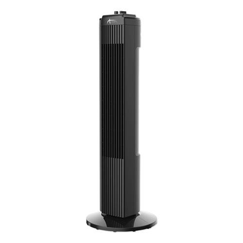 28" 3-Speed Tower Fan, Plastic, Black. Picture 2