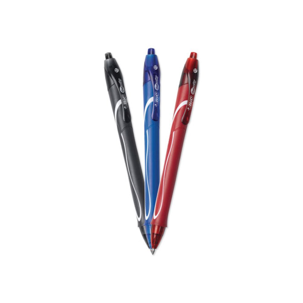 Gel-ocity Quick Dry Gel Pen, Retractable, Fine 0.7mm, Assorted Ink and Barrel Colors, Dozen. Picture 2