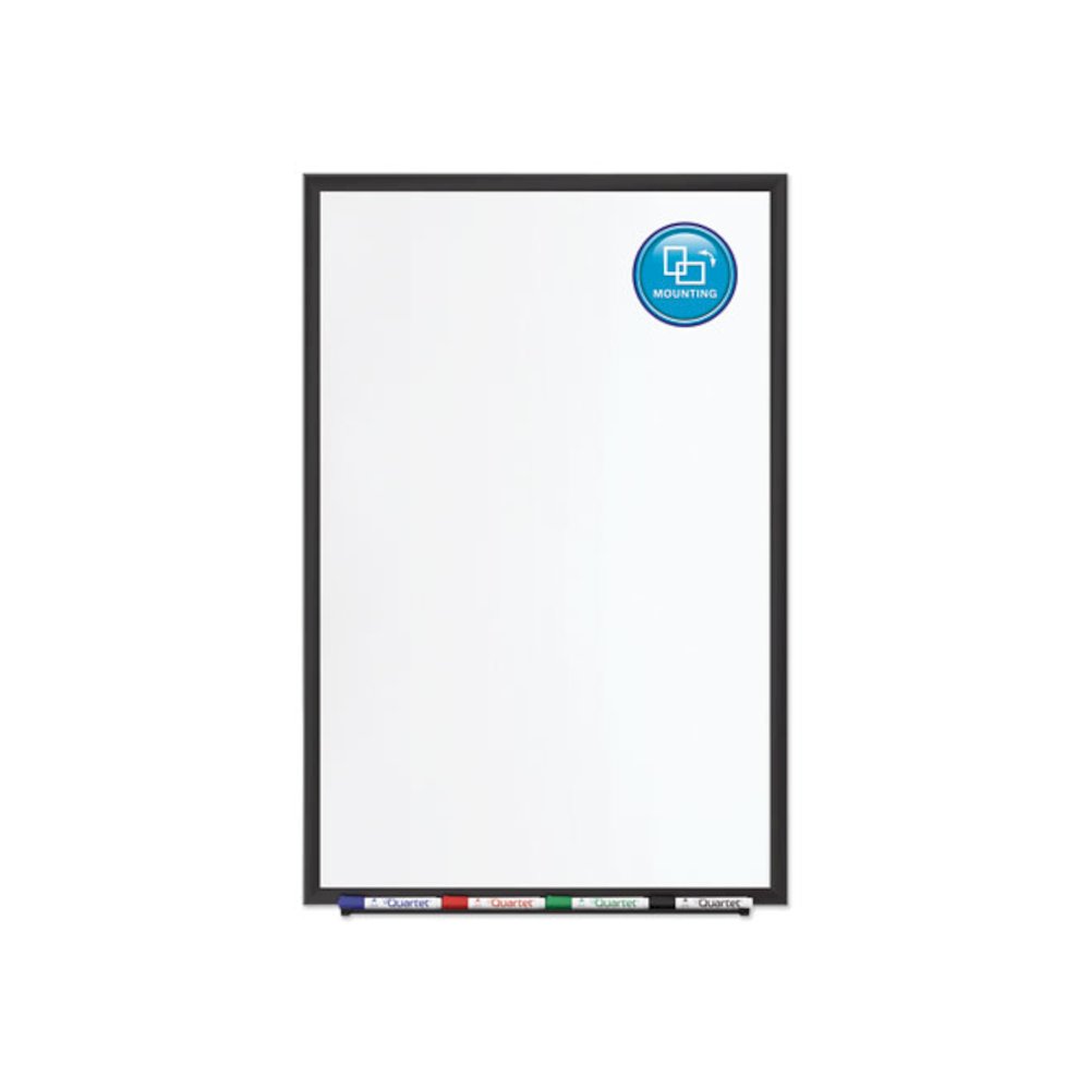 Classic Series Porcelain Magnetic Dry Erase Board, 48" x 36", White Surface, Black Aluminum Frame. Picture 5