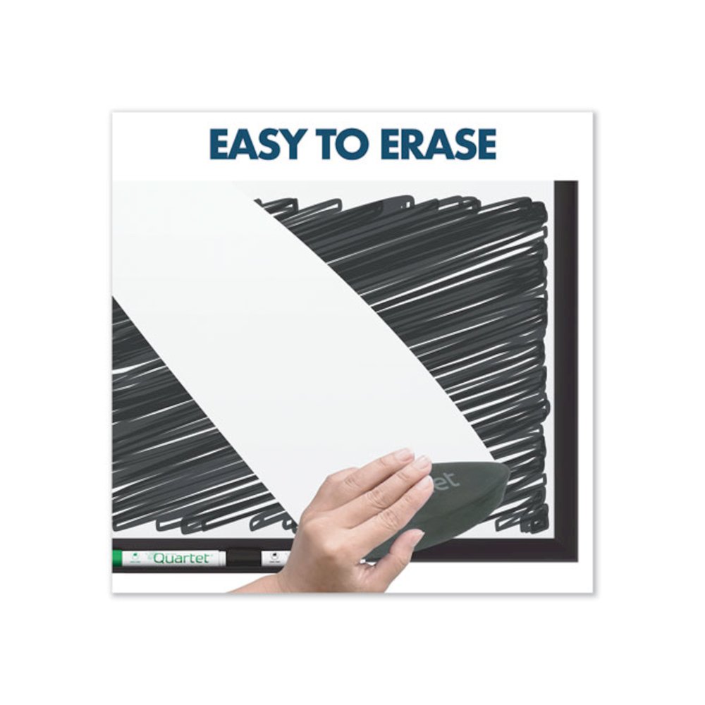Classic Series Porcelain Magnetic Dry Erase Board, 72" x 48", White Surface, Black Aluminum Frame. Picture 7