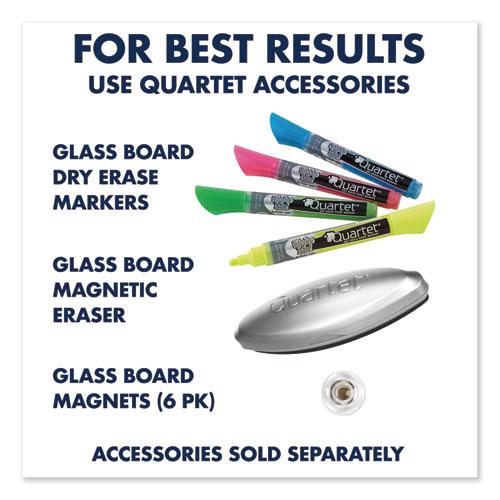 Infinity Magnetic Glass Marker Board, 72" x 48", Black Surface. Picture 3