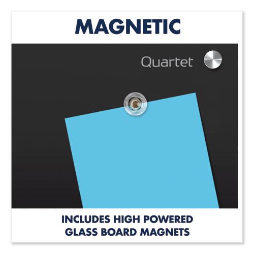 Infinity Magnetic Glass Marker Board, 72" x 48", Black Surface. Picture 8
