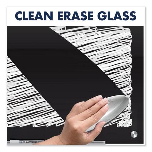 Infinity Magnetic Glass Marker Board, 72" x 48", Black Surface. Picture 7