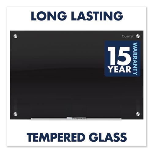 Infinity Magnetic Glass Marker Board, 72" x 48", Black Surface. Picture 10