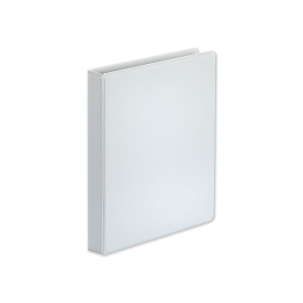Deluxe Easy-to-Open D-Ring View Binder, 3 Rings, 1" Capacity, 11 x 8.5, White. Picture 1
