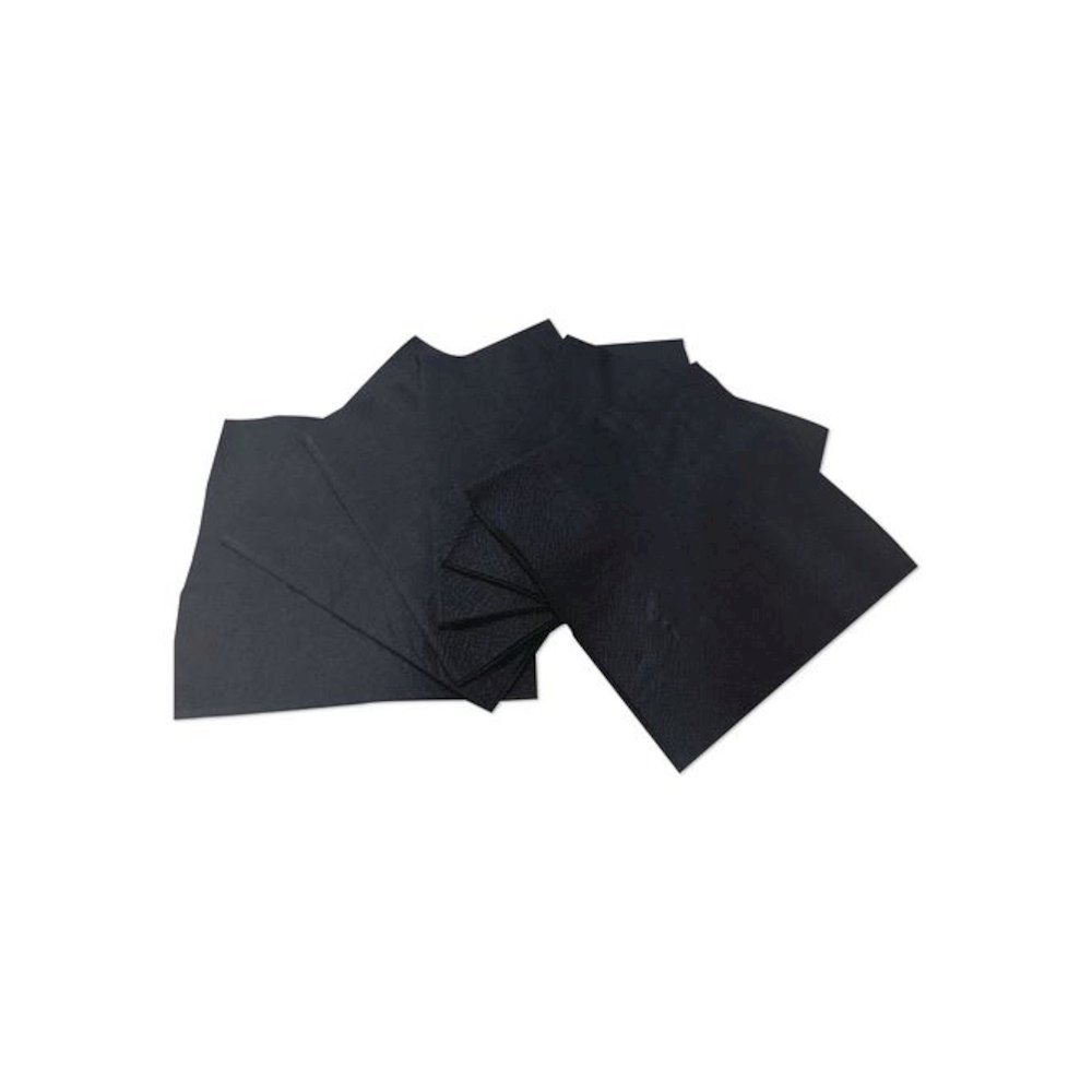 Cocktail Napkins, 1-Ply, 9 x 9, Black, 4,000/Carton. Picture 5