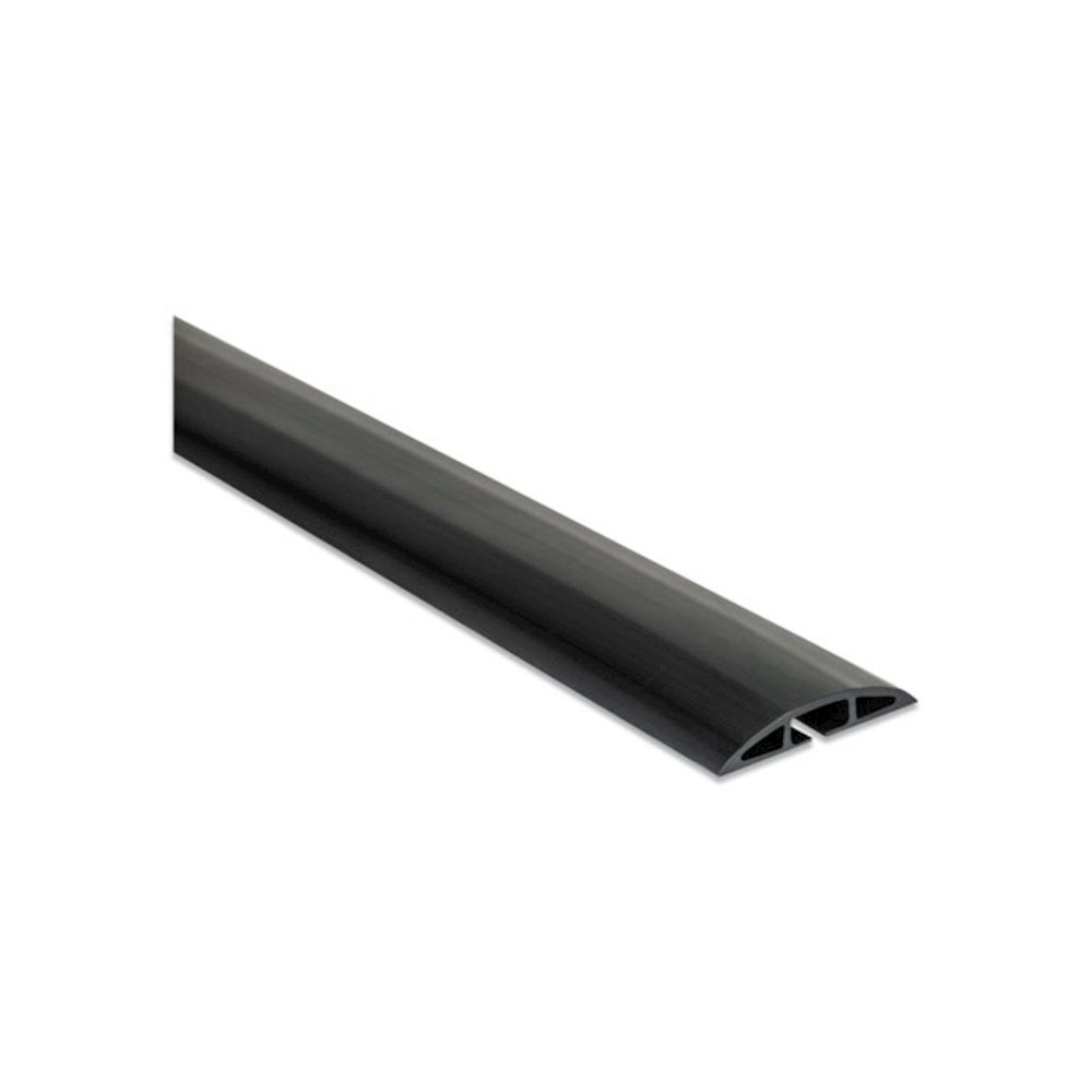 Floor Sleeve Cable Management, 2.5" x 0.5" Channel, 72" Long, Black. Picture 3