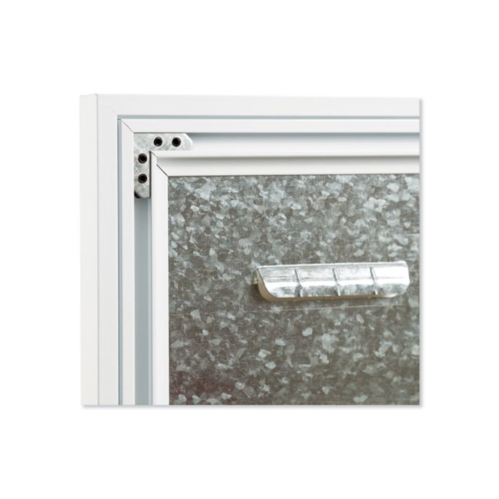 3N1 Magnetic Glass Dry Erase Combo Board, Monthly Planning, 36 x 24 (Actual Size: 35" x 23"), Gray/White Surface, White Frame. Picture 5