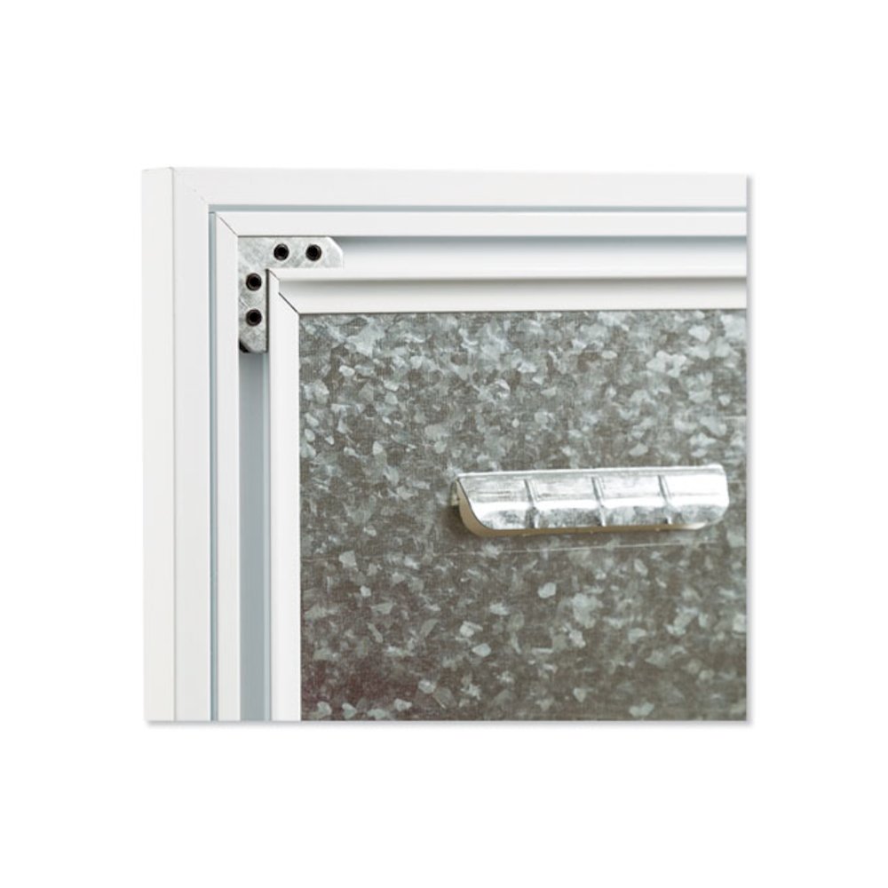 3N1 Magnetic Glass Dry Erase Combo Board, Monthly Planning, 24 x 18 (Actual Size: 23 x 17), Gray/White Surface, White Frame. Picture 5