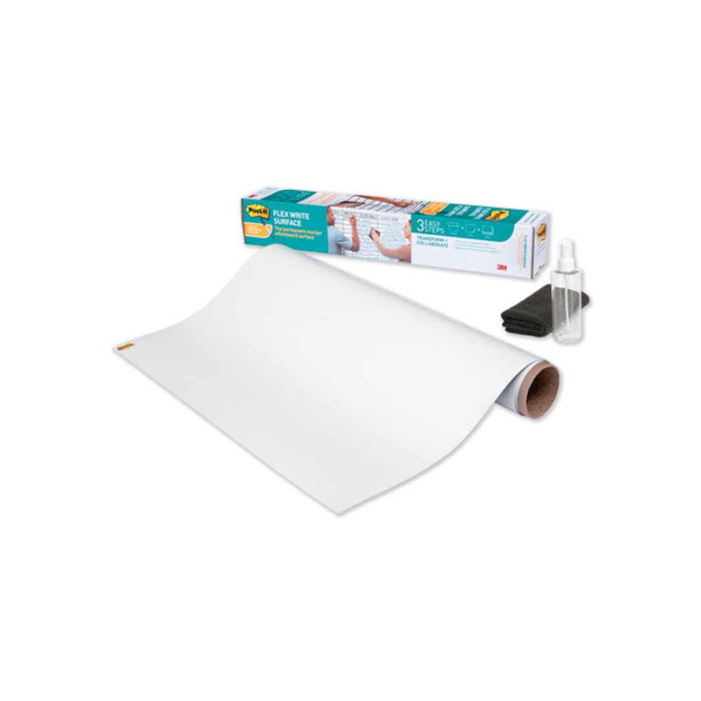 Flex Write Surface, Laminate Film, 36" x 24", White. Picture 1