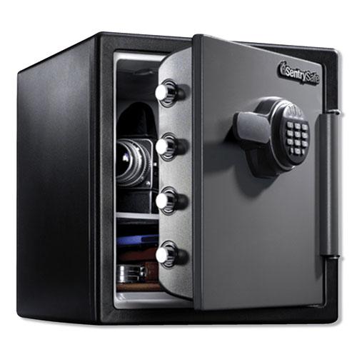 Fire-Safe with Digital Keypad Access, 1.23 cu ft, 16.38w x 19.38d x 17.88h, Gunmetal. Picture 2