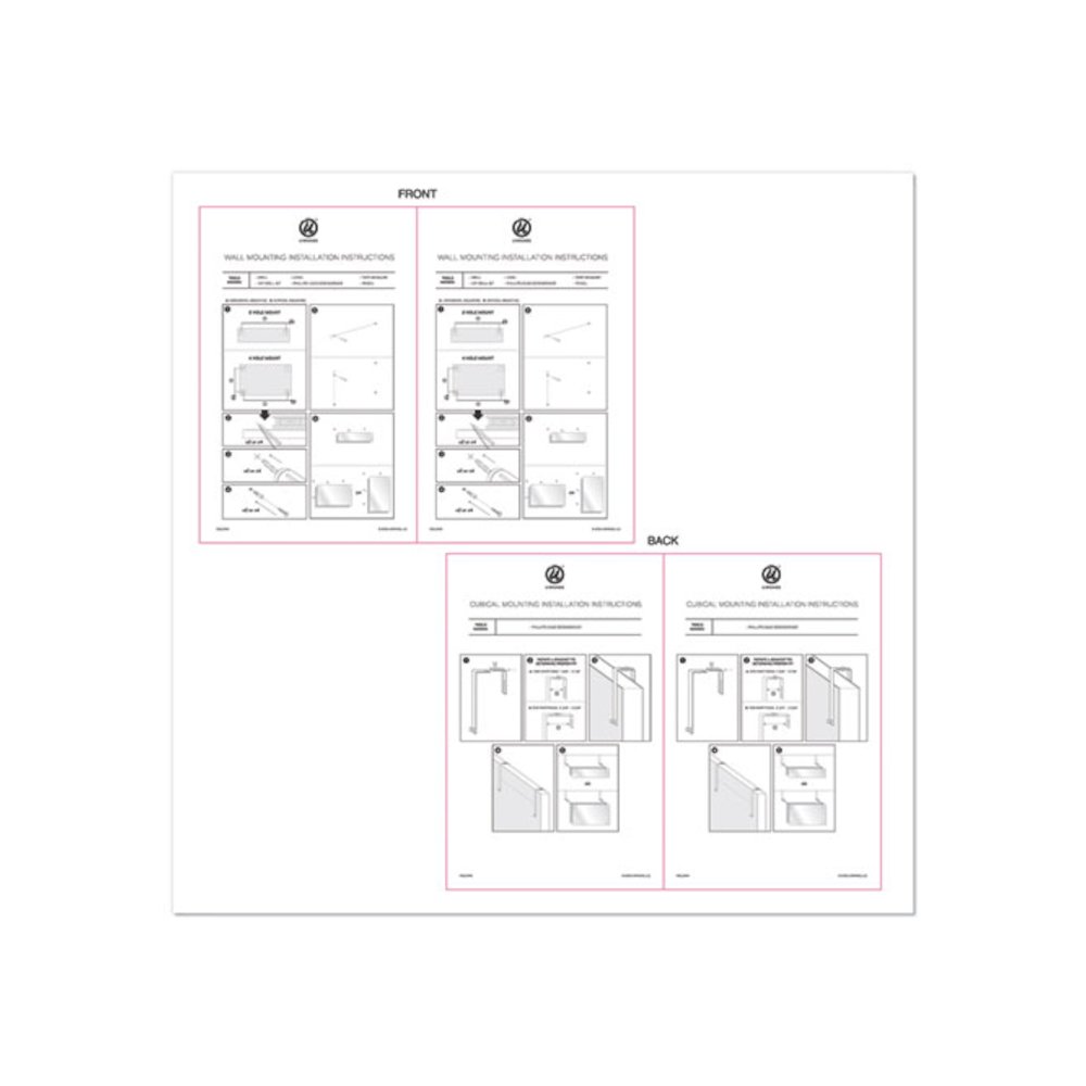 Cubicle Glass Dry Erase Board, Monthly Planning/Scheduling Calendar, 20" x 5.5", White Surface. Picture 3