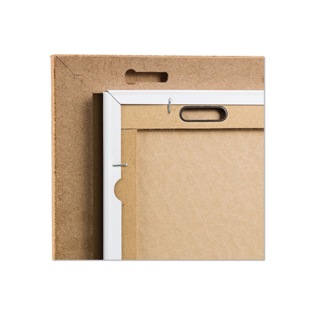 Frameless Tile Board Value Pack, (1) Tan Bulletin Board, (1) White Magnetic Dry Erase Board, 14" x 14". Picture 4