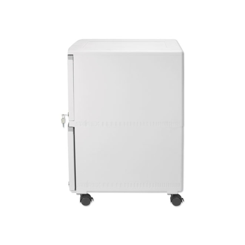 Two-Drawer Mobile Filing Cabinet, 2 Legal/Letter-Size File Drawers, Gray, 14.75" x 18.25" x 26". Picture 3
