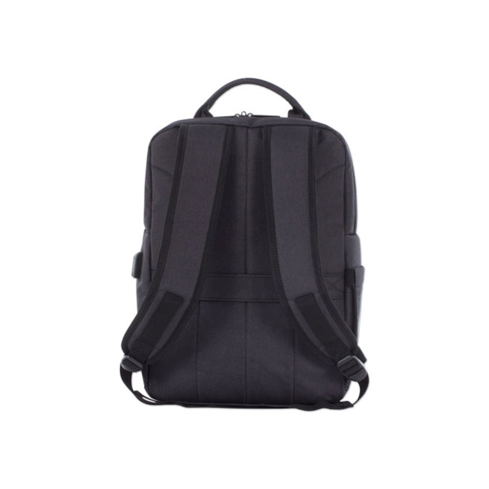 Cadence 2 Section Business Backpack, Fits Devices Up to 15.6", Polyester, 6 x 6 x 17, Charcoal. Picture 2