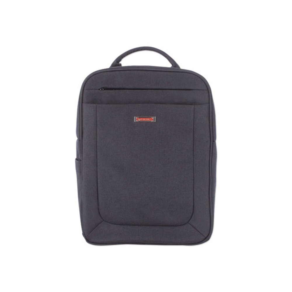 Cadence 2 Section Business Backpack, Fits Devices Up to 15.6", Polyester, 6 x 6 x 17, Charcoal. Picture 1