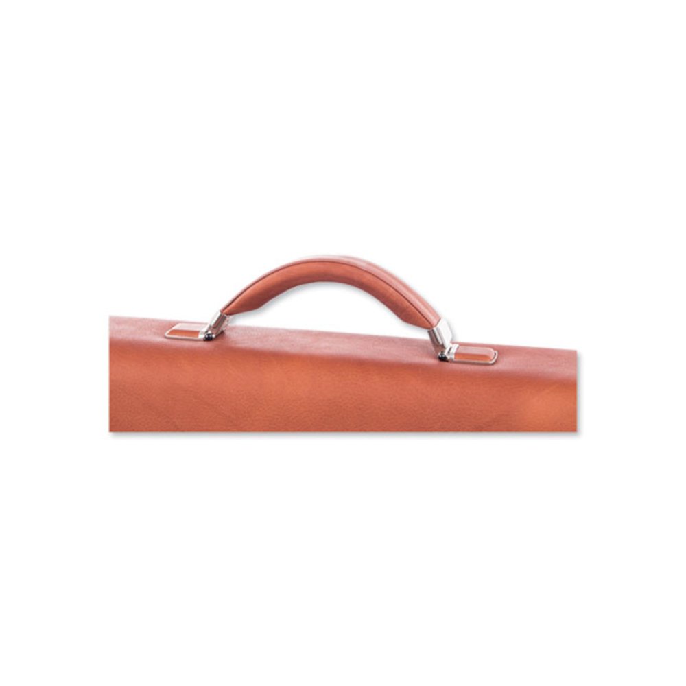 Milestone Briefcase, Fits Devices Up to 15.6", Leather, 5 x 5 x 12, Cognac. Picture 5